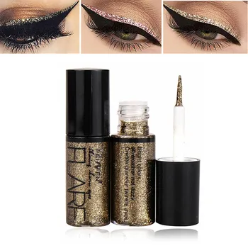 

15 Colors Professional Shiny Eye Liners Cosmetics Women Pigment Silver Rose Gold Color Liquid Glitter Eyeliner Makeup Beauty