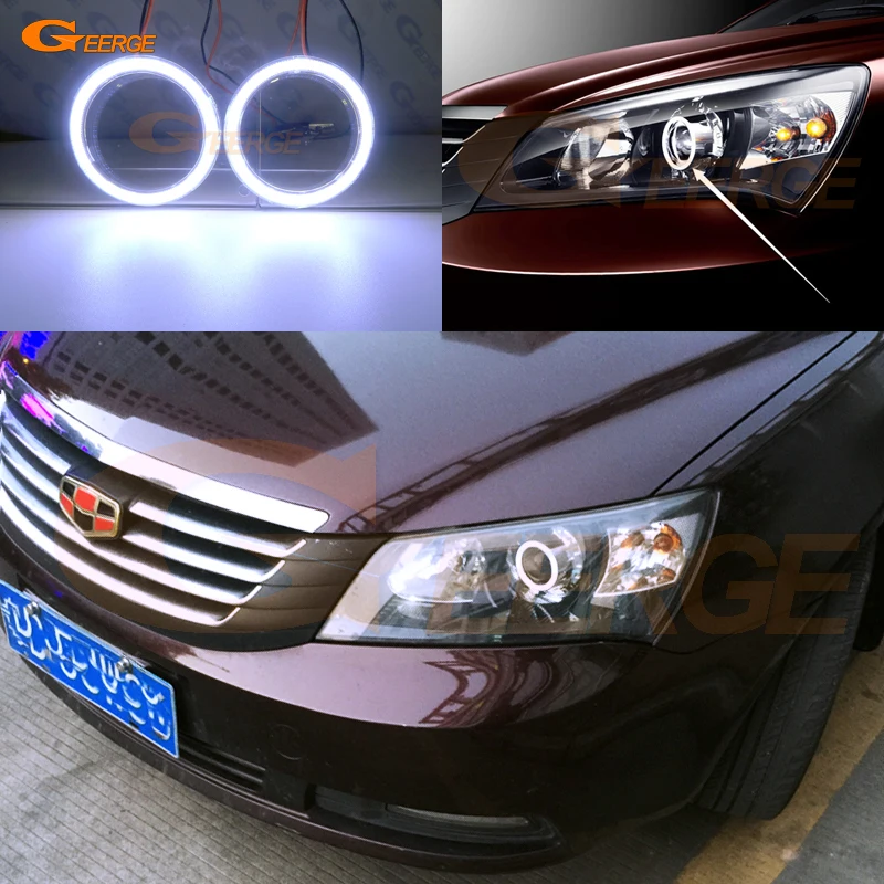

Excellent Ultra bright COB led angel eyes halo rings car accessories For Geely Emgrand EC7-RV (Emgrand 7 RV) 2010 2011 2012