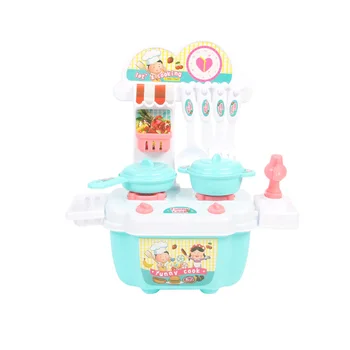 

Children Playing House Kitchen Cooking Table Set Mini Simulation Cookware Boys Girls Cook Game