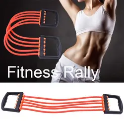 Profession Removable 5-tube Fitness Rally Resistance Expander Sports Puller Chest Cable Band Outdoor Strong L6o3