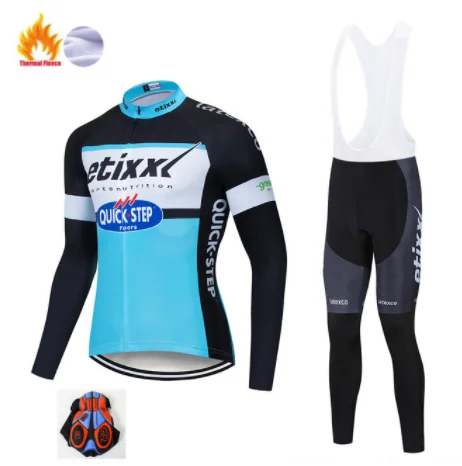 Etixx с длинным рукавом, одежда для треккинга и велосипеда, Термоодежда из флиса, Ropa Invierno, одежда для горного велосипеда, зимняя одежда для велоспорта - Цвет: 1