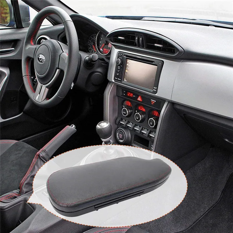

Auto Car Interior Black Armrest Cover for Subaru BRZ Toyta 86 2013-2018 Euro Flip Open Armrest For Scion FRS/Subaru BRZ