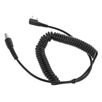

Soft Spring Cable Airlines Headphone Cord Line for Handheld Radios Headset