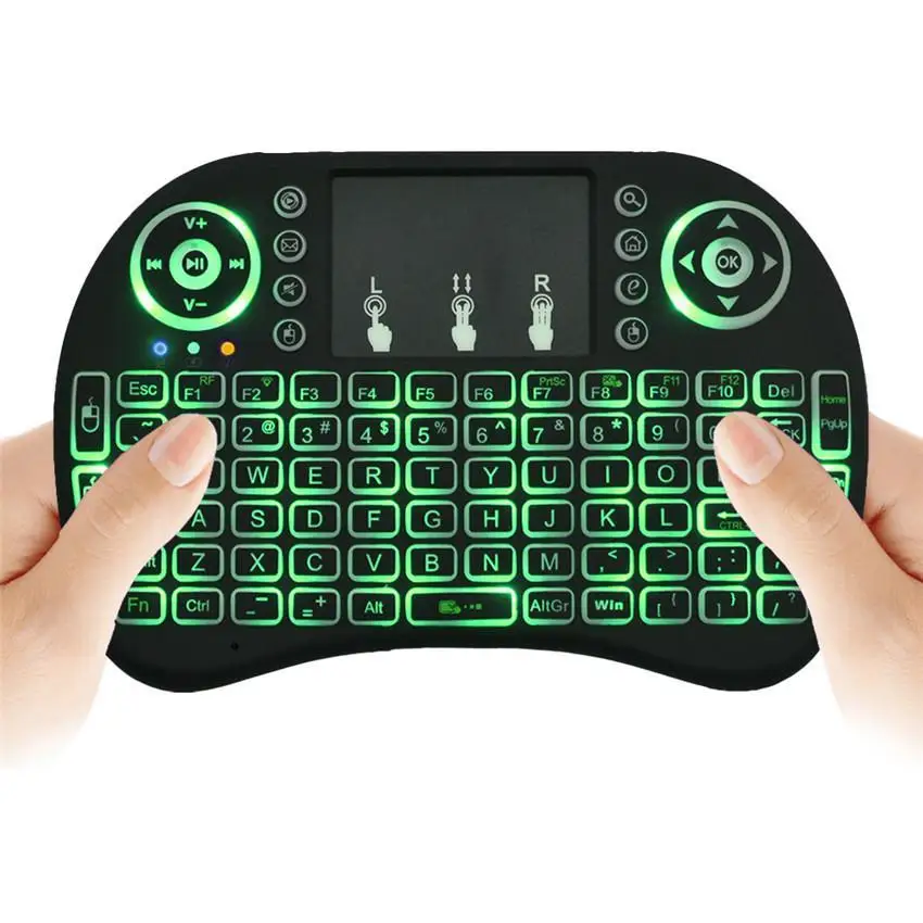 

Mini Gamepad Wireless Keyboard i8 2.4G English Backlight Mouse Remote Control Touchpad for Smart Android Notebook Tablet Pc