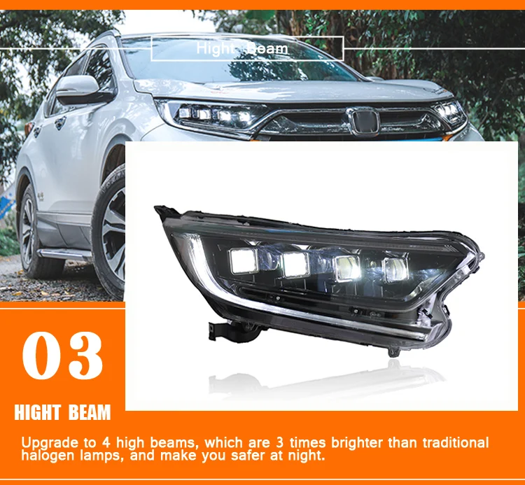 2 шт. автомобильный стиль светодиодный фары для Honda CRV- для CRV головной лампы светодиодный DRL Объектив двойной луч H7 HID Xenon Биксеноновые линзы