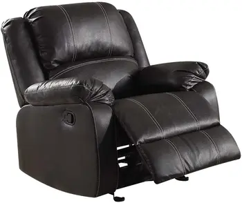 

Rocker Recliner PU Soft Special Office Sofa Computer Boss Sofa Ergonomic Chair With Footrest