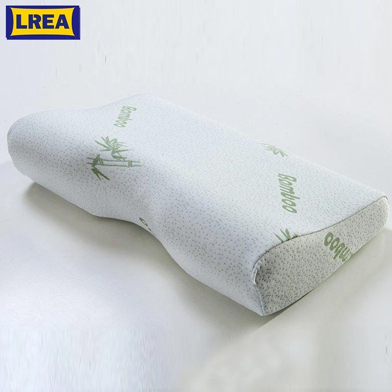 

LREA High Quality Memory Foam Orthopedic Neck Soft Pillow Massager Fiber Slow Rebound Foam Travel Cervical Health Care