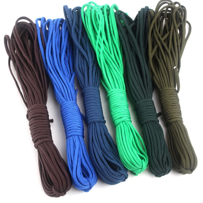 

DHL Free 200 Pcs/Lot 4mm Paracord 550 Rope 100FT Lanyard Cord 7 Strands Paracord Outdoor Camping Survival Parachute Rope