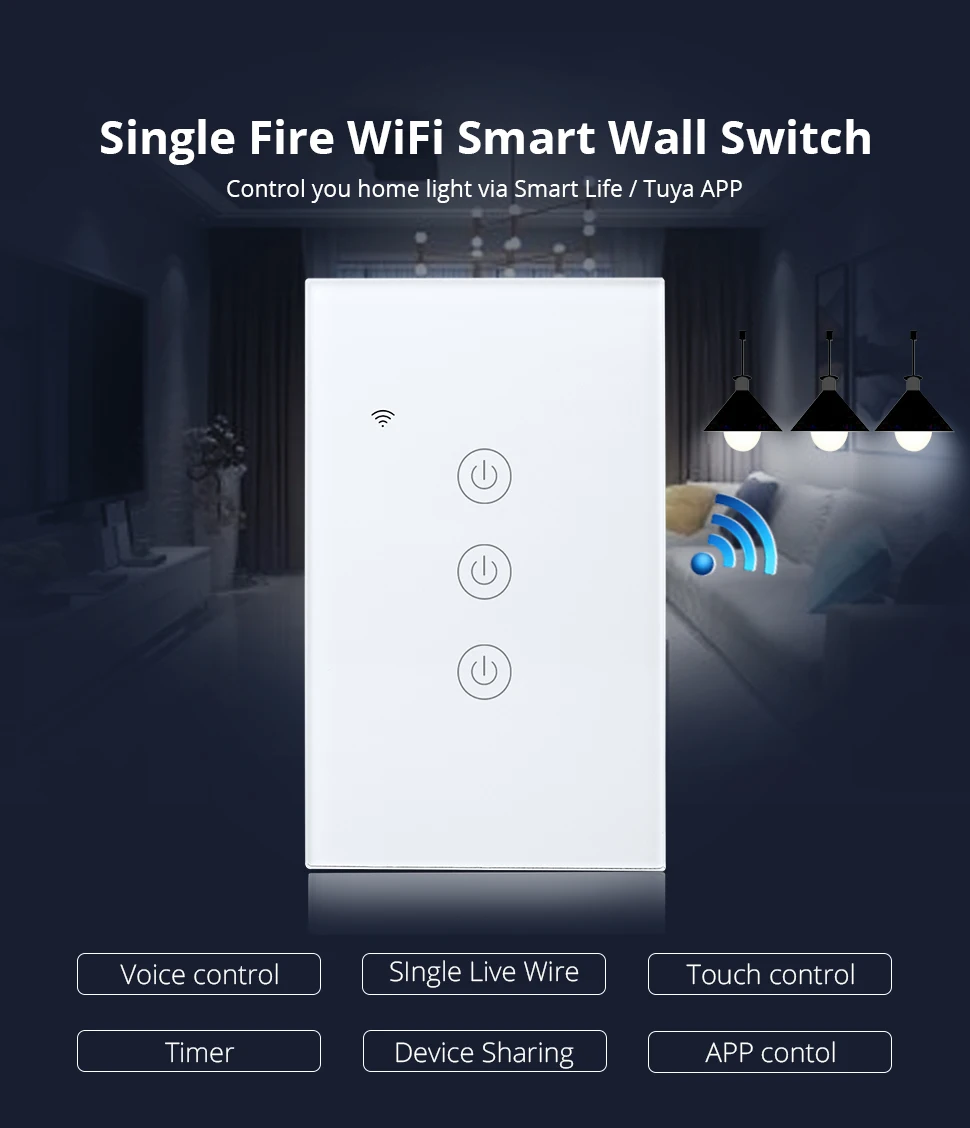 1 4way Tuya Smart Switch Requires Neutral Wire And Zero fire - Temu