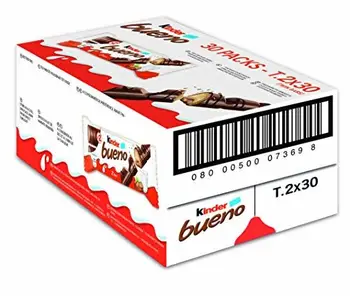 

Kinder Bueno Chocolate Bars 44 g (Pack of 30)