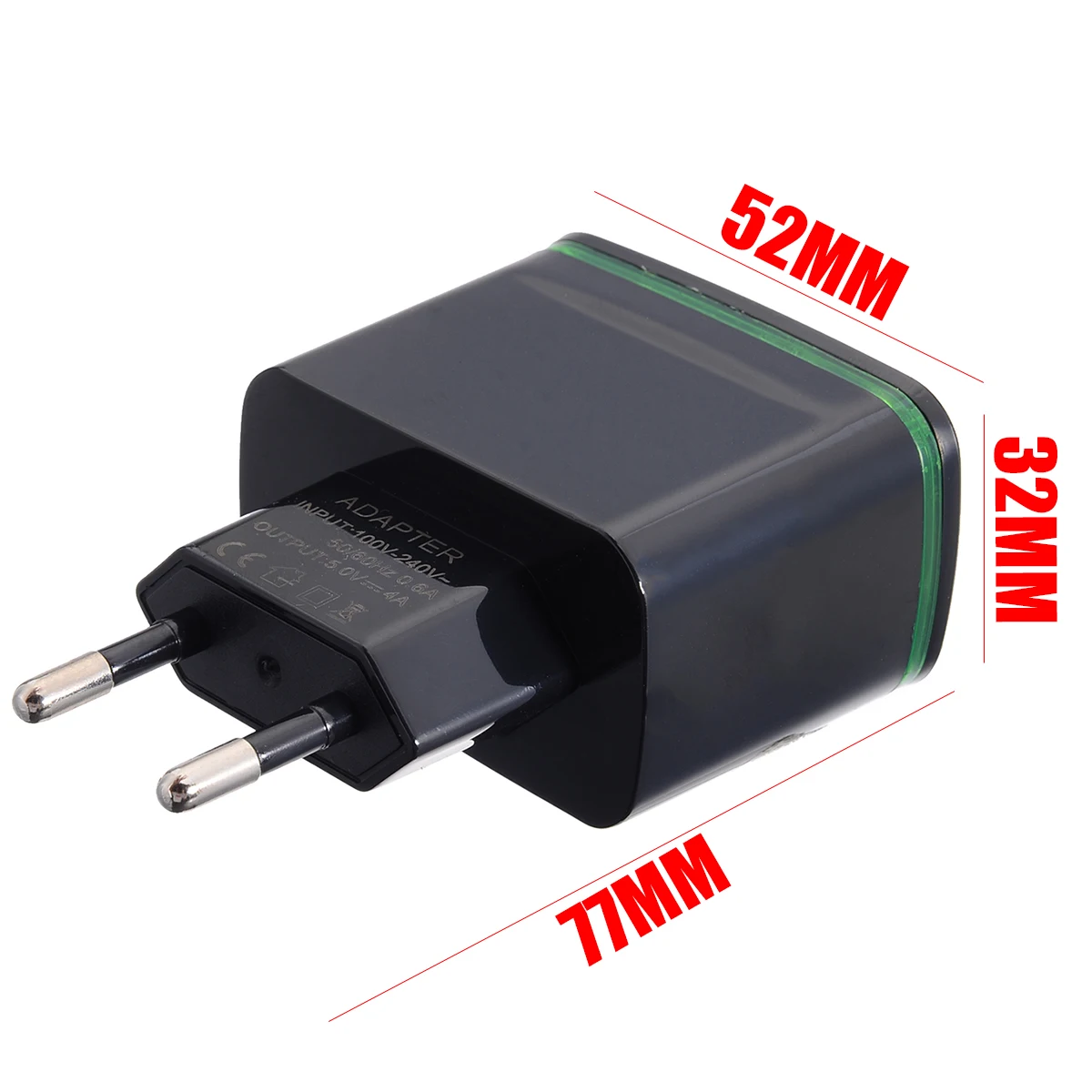4 Port USB Wall Charger 5V 4A Power Plug Travel Adapter EU Plug 110-220V