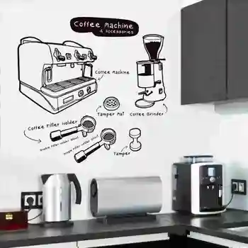 

Coffee Shop Sticker Bean Milk Tea Decal Cup Poster Vinyl Art Wall Decor Mural Decoration Break Bread Cafe Glass Decals