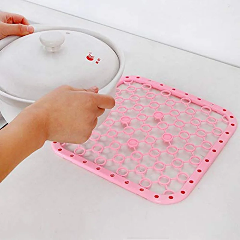 Insulation Pads Vegetables Dish Sink Kitchen Placemat Hanging-type Attempts To Prevent Draining Board