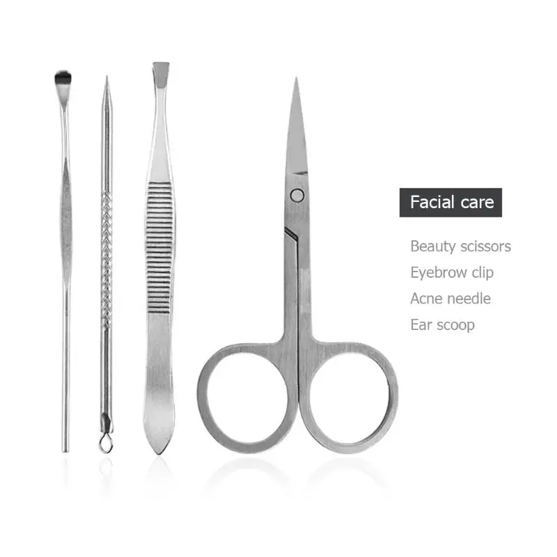 7pcs/Set Stainless Steel Nail Clippers Classic Colors and Simple Durable Design Trimmer Manicure Pedicure Nails Cutter