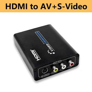 

HDMI to AV Svideo CVBS L R Video Converter Switcher Adaptor support 1080p 3RCA PAL / NTSC for TV Blue-Ray DVD set top box
