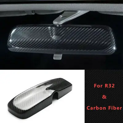 Carbon Fiber Glossy For Nissan R32 R33 GTS GTR Skyline Room Rear View Mirror cover Interior EPR Body kits Car accessories | Автомобили и