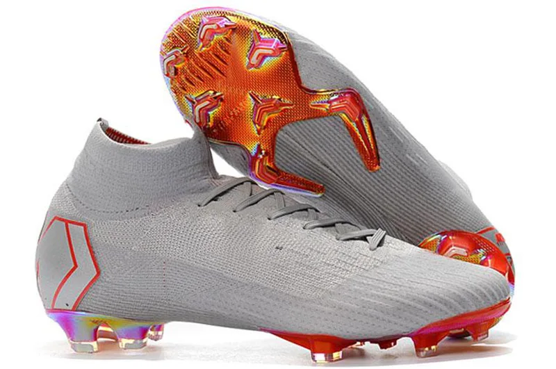 5 Супертонкие VI 360 Elite FG KJ 6 XII 12 CR7 Ronaldo Neymar, высокие футбольные бутсы для мужчин и женщин и мальчиков, футбольные бутсы, американские размеры - Цвет: 5