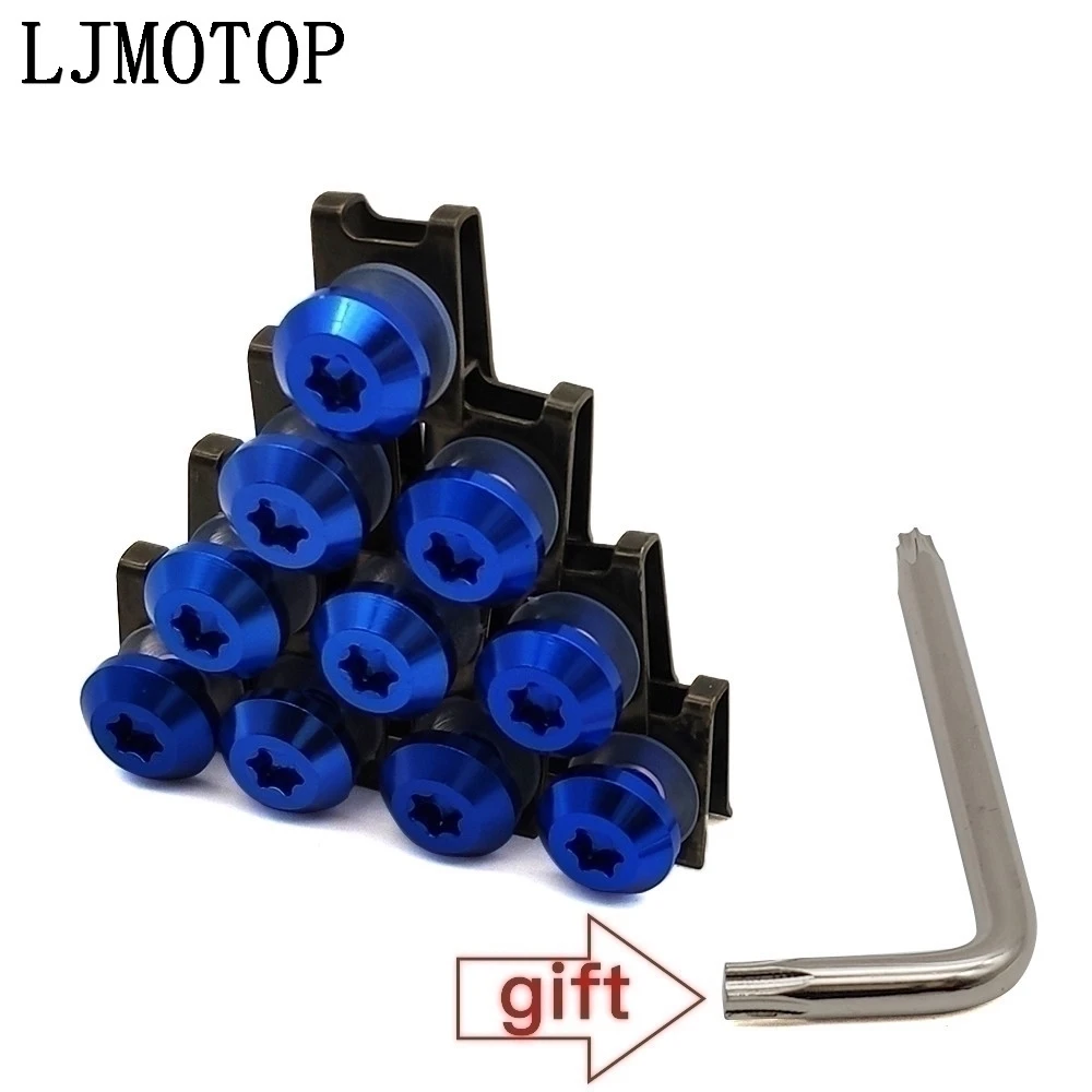 General purpose Motorcycle Fairing Screws Clips Body Spring Bolts For Kawasaki W800/SE Z750S ZR750 ZEPHYR ZX-6 ZX9R ZXR400
