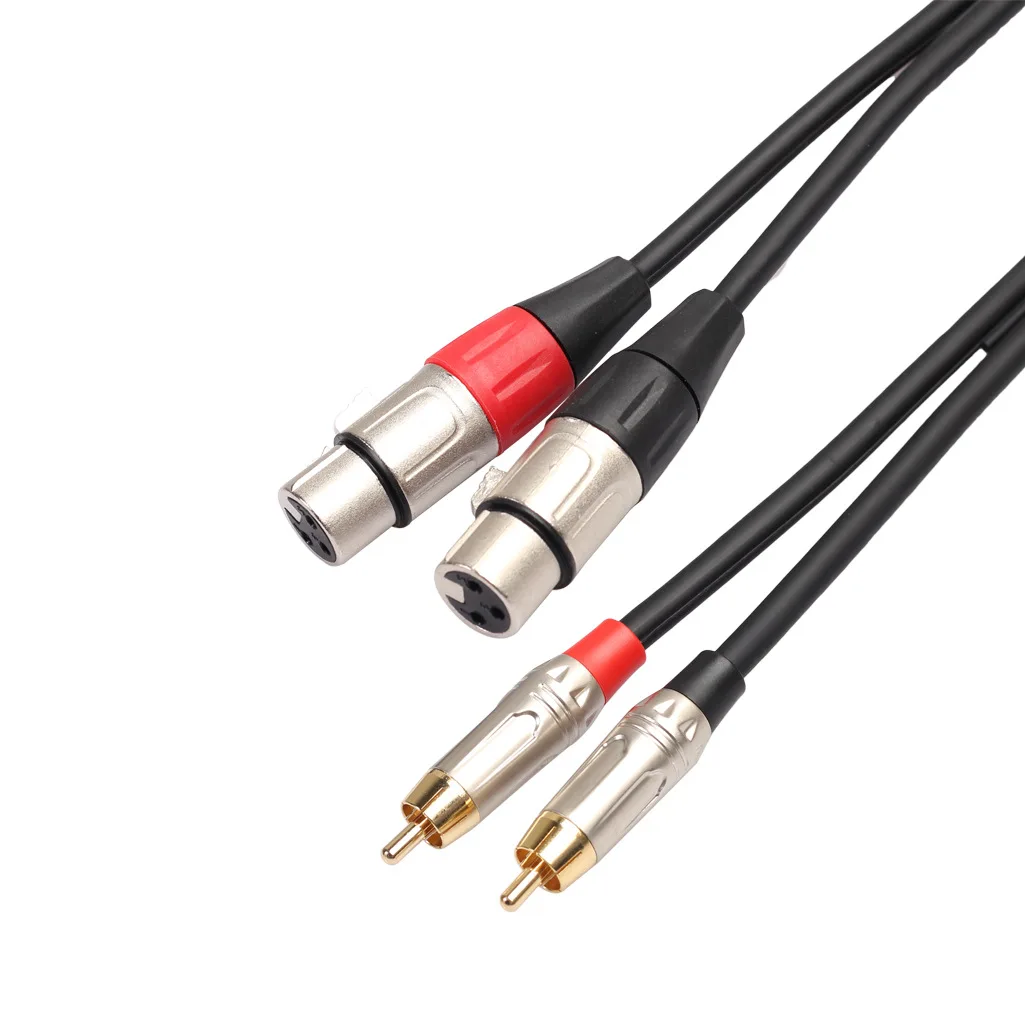 ũ Ŀ Hi-Fi Ȩ þ ׷ ý ͼ ܼ ڵ 2 RCA male to 2 XLR female  ̺