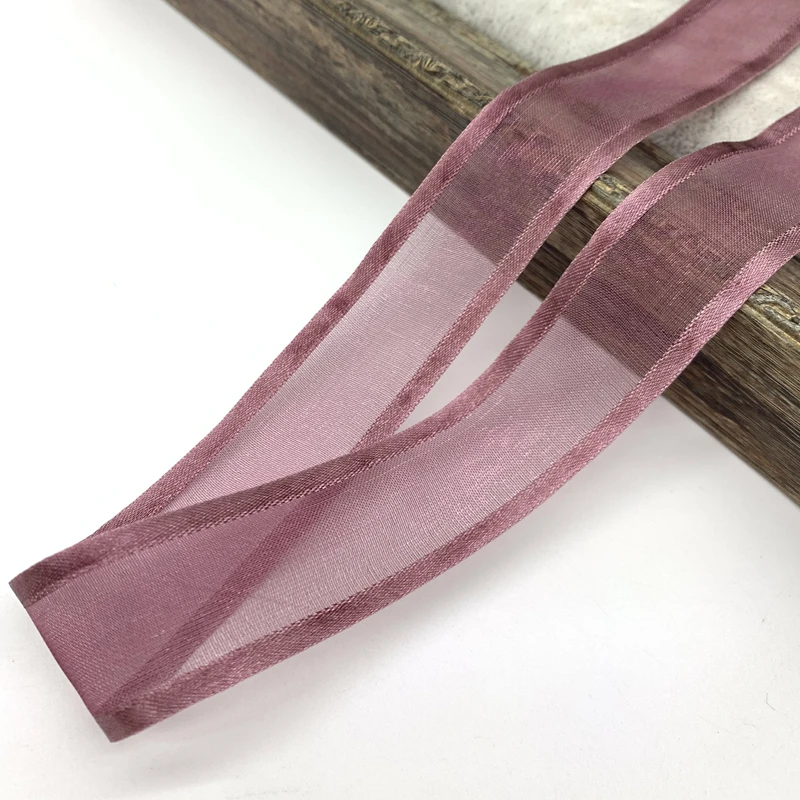 Satin Edge Ribbon Organza Ribbon 5yards/Lot 25mm For Bow Wedding Christmas Decoration DIY Wrapping ribbon decoration satin ribbons ribbon supplies christmas ribbon organza ribbon wrapping ribbon satin ribbon sewing ribbon