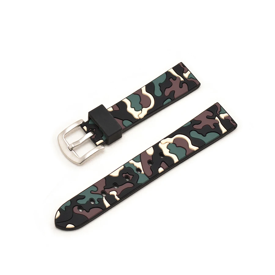 Для Amazfit Bip ремешок силиконовый Камуфляжный сменный Браслет Для Xiaomi Huami Amazfit Bip Bit аксессуары 20 мм ремешок для часов - Цвет: B