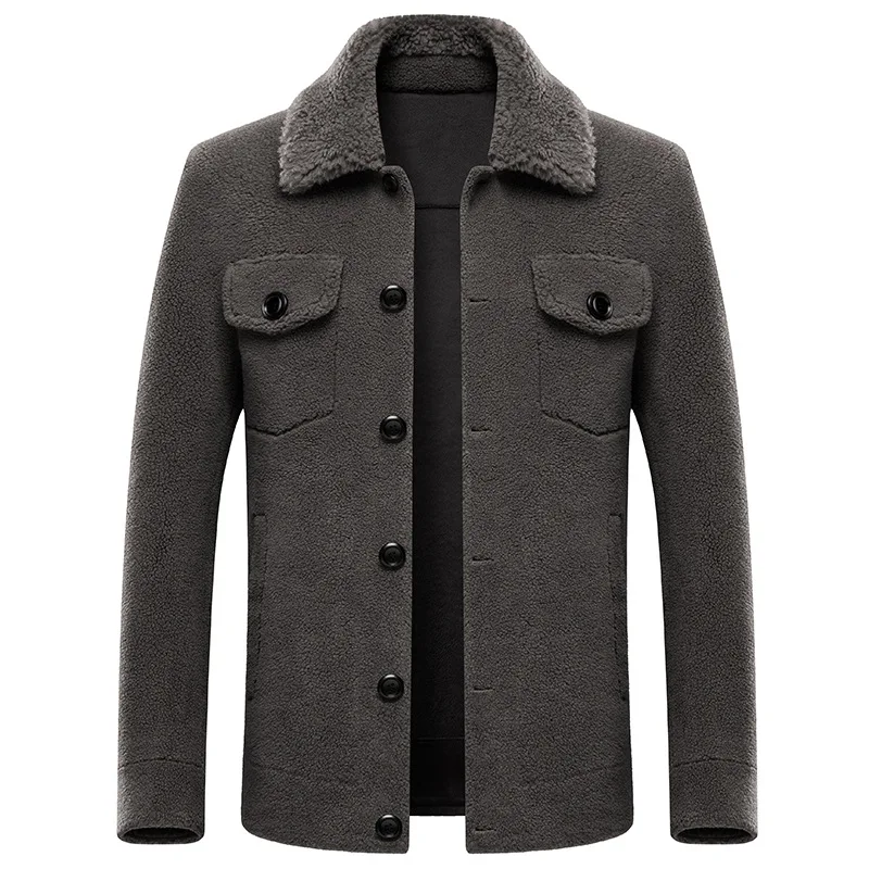 50% OFF 2019 Men's slim Solid Coat Winter Parkas Thicken Warm Jacket Vintage Coat Outwear Windproof Chamarra Hombre Fleece Men Clohtes