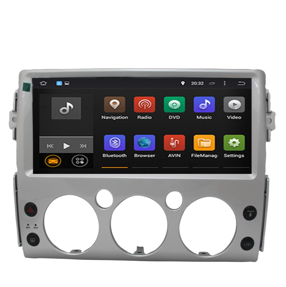 Автомобильный GPS-навигатор для Toyota FJ Cruiser 12 3-2006 2022 дюйма Android 10 радио
