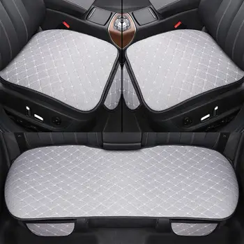 

Car Auto PU Leather Protector Pad mat Seat Covers Front Rear Cushion With Pocket Four Seasons Four Seaso Universal