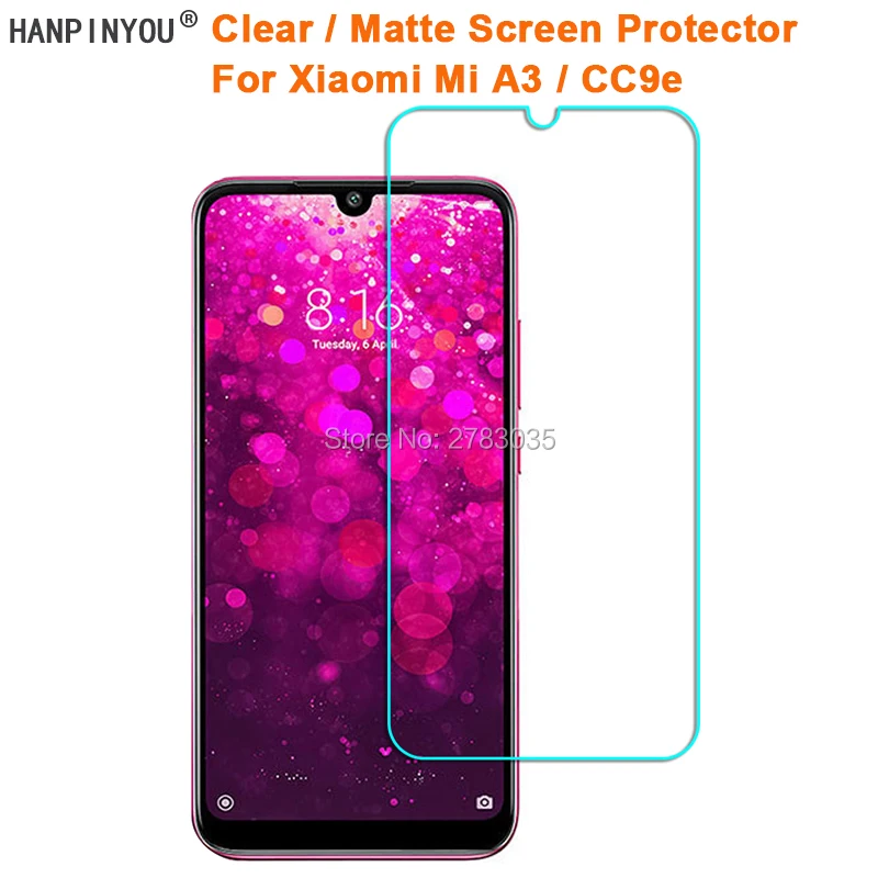 Per Xiao Mi Mi A3/Cc9E 6.01 "Clear Lucido/Anti-Glare Screen Protector Matte Pellicola Protettiva Guardia (Non Di Vetro Temperato)