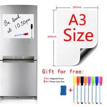 Маркерная доска для детей, наклейки для сухого стирания, календарь, магнитный мягкий белый Кабан, магнитная доска, холодильник для школы, Дом Офис Кухня