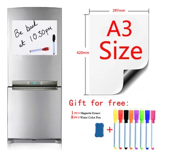 

Whiteboard for Kids Stickers Dry Erase Calendar Magnetic Soft White Boar Magnet Board Fridge for School Home Office Kitchen