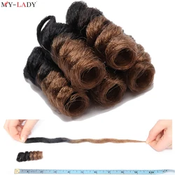 My-Lady 10inch Synthetic Jumpy Wand Braiding Hair Jamaican Bounce Crochet Braiding Hair Ombre Spring Twist Hair For Black Women