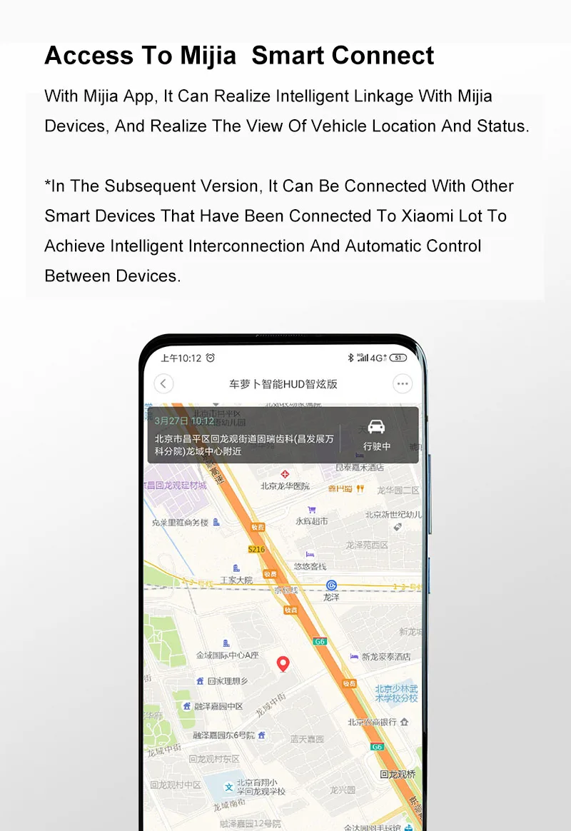 Youpin carrobot inteligência carro hud cabo gps