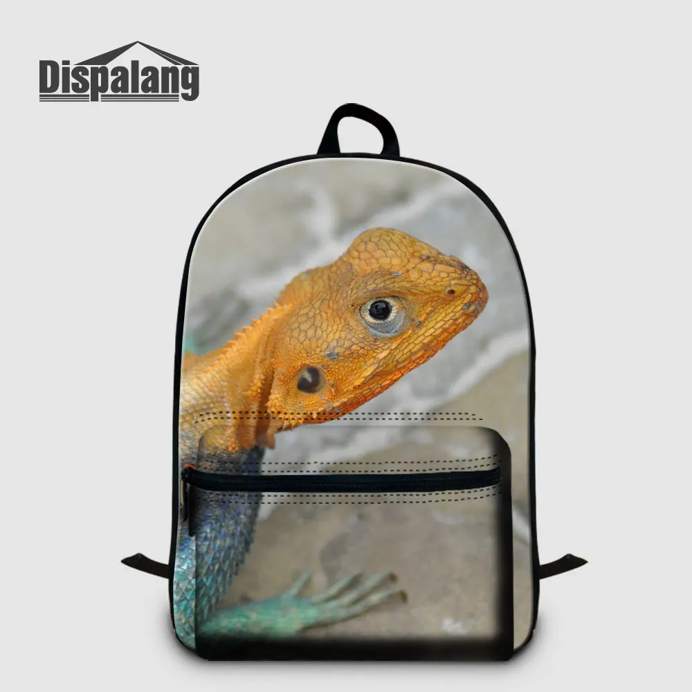Backpack05 Мужской рюкзак для ноутбука, рюкзак для мальчика с изображением ящерицы, Детский Рюкзак Mochila Escolar, Холщовый Рюкзак для студентов, школьные сумки, дропшиппинг - Цвет: Backpack05
