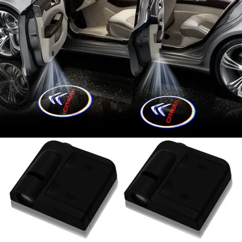 

2pcs Wireless Led Car Door Welcome Laser Projector Logo Ghost Shadow Lights For Citroens Logo C2 C3 C4 C5 C1 Elysee Berlin
