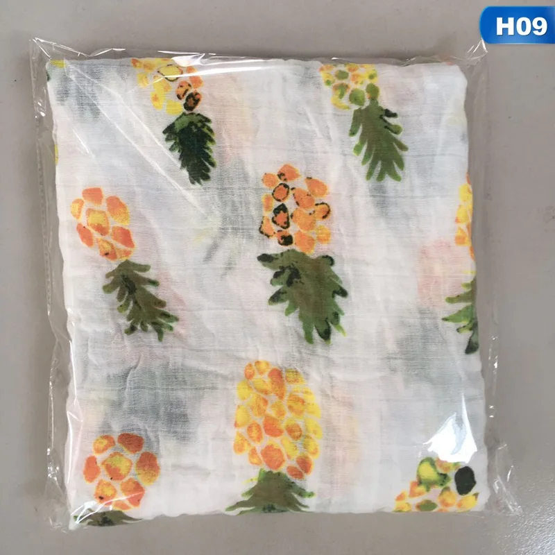 Детские муслиновые одеяла 120x120 см, хлопковые двухслойные мягкие марлевые банные полотенца для новорожденных, Детские муслиновые накидки