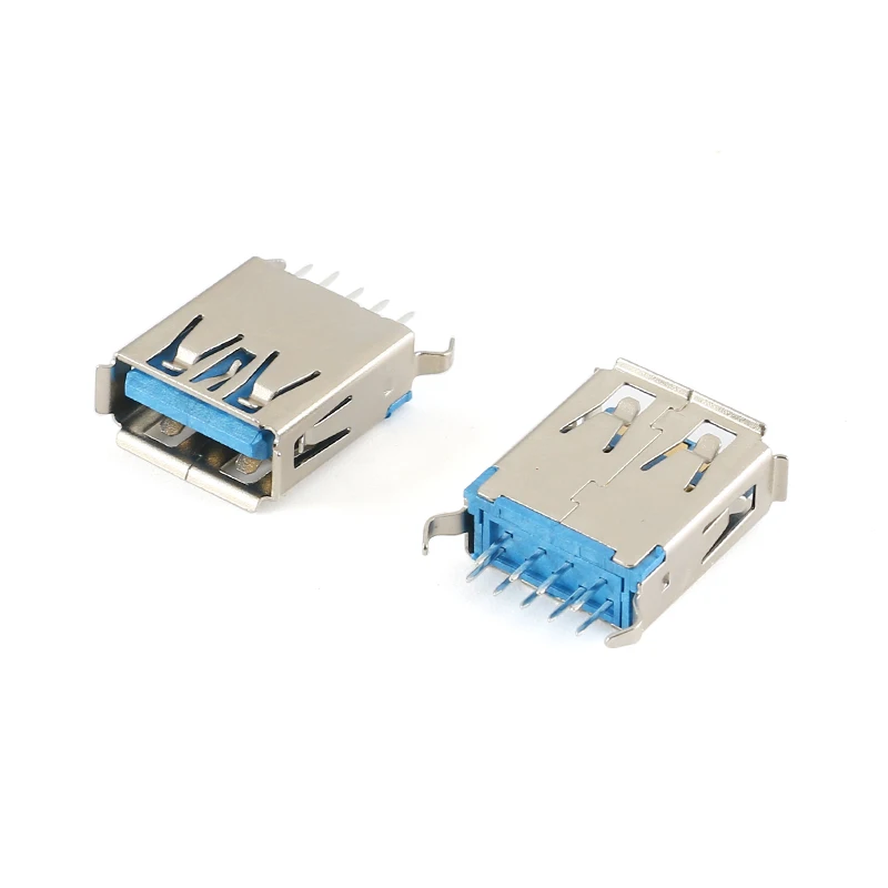 10PCS USB 3.0 Connector Socket High Speed Data Transmission USB 3.0 Jack Female 180 Degree Vertical AF Type USB (3)