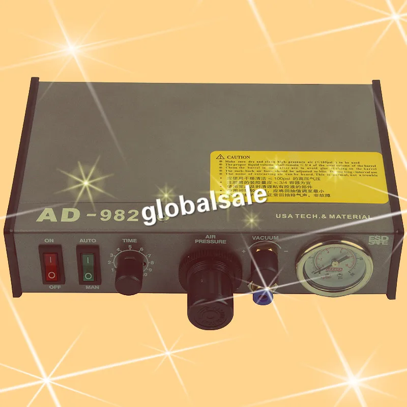 220V AD-982 Semi-Auto Glue Dispenser PCB Solder Paste Liquid Controller Dropper Fluid dispenser | Инструменты