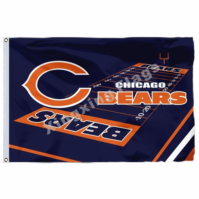 Chicago Bears касательно видоизмененного Флаг США 3ft X 5ft полиэстер баннер летающие Размеры № 4 90X150 см Изготовленный На Заказ Флаг