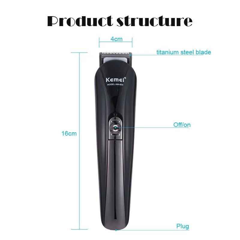 Hair Clipper Hair Trimmer Kemei 11 in 1 Professional