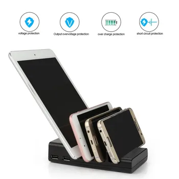 

Multiple USB Charging Station Organizer Portable Charging Dock for Smartphones Tablets Other Gadgets