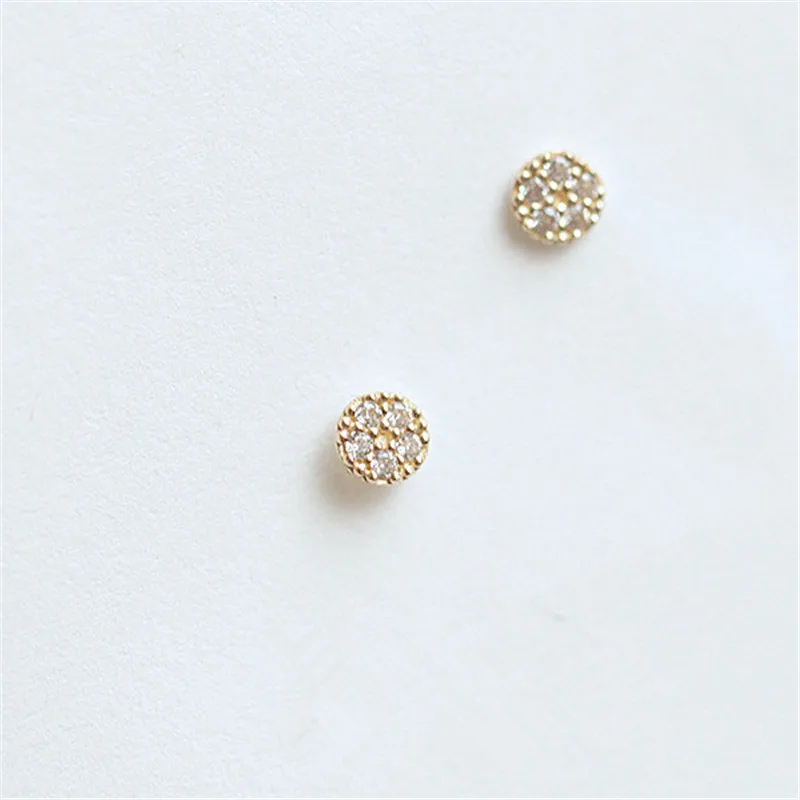 925 Sterling Silver Korean 14k Gold Plating Dandelion Stud Earrings For Women Simple Temperament Mother's Day Jewelry Gift - Image 6