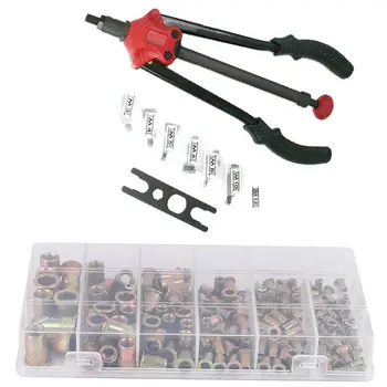 

Thread Rivet Nut Pliers Into the Manual Rivet Tool with 150Pcs M3- M10 UNC Zinc Plated Carbon Steel Flat Head Rivnut