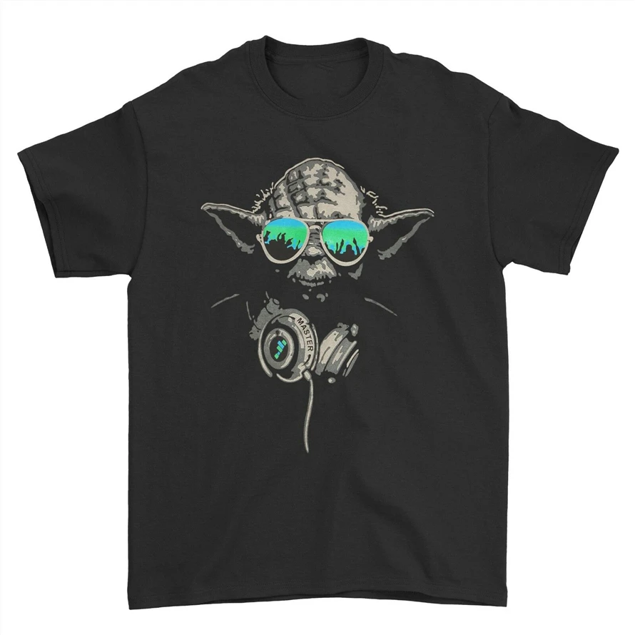 

Jedi Master Dj Yoda T Shirt Star Wars Hip Hop Party Men T Shirt Tee Classic Unique Tee Shirt