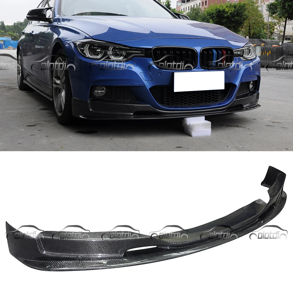 Передний разветвитель из углеродного волокна спойлер для бампера BMW F30 M Tech Sport