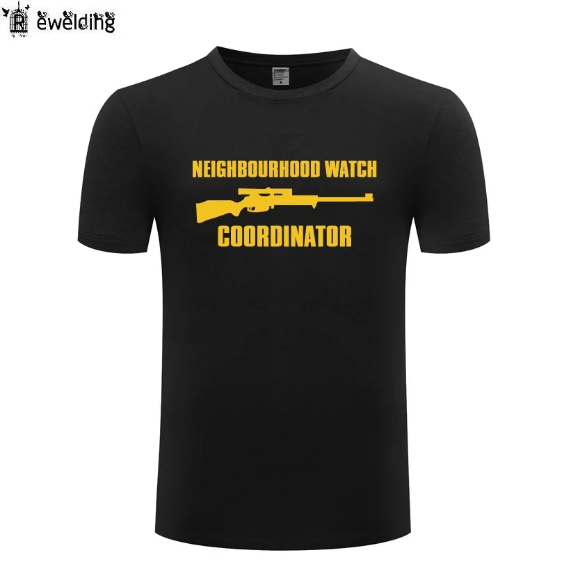 

NEIGHBOURHOOD WATCH COORDINATOR Novelty T Shirt Men Funny Cotton Short Sleeve O Neck Tshirt Streetwear Summer T-Shirt for Men