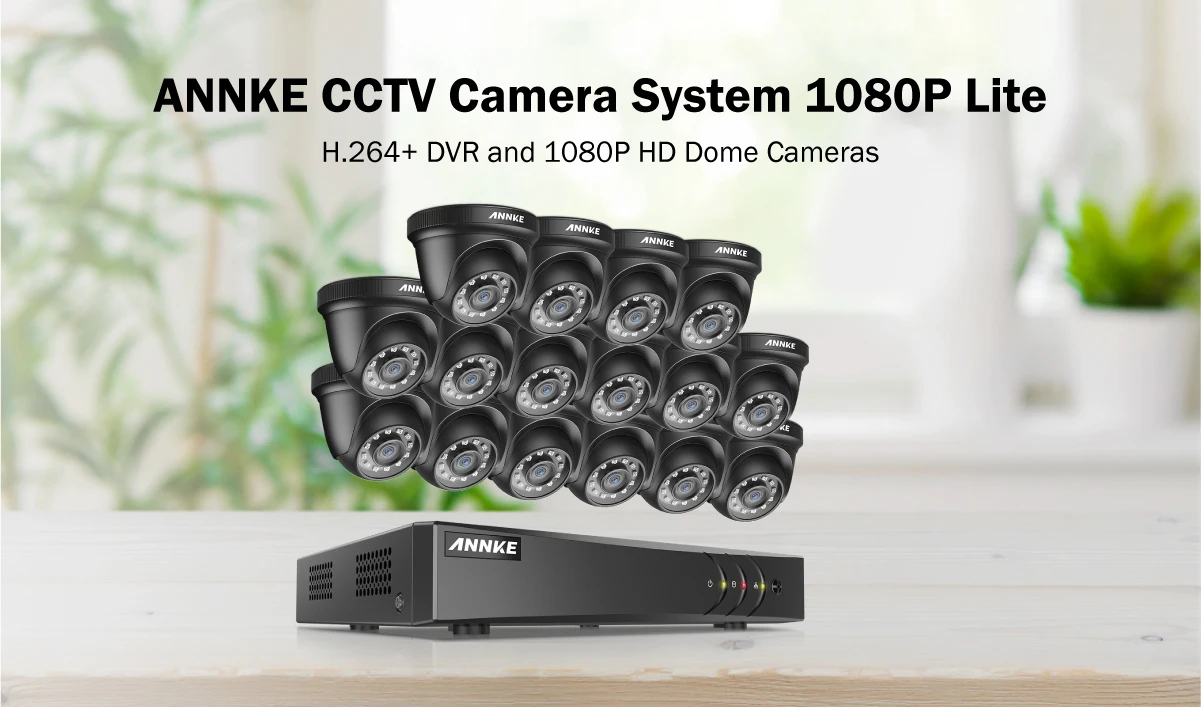 ANNKE 1080 P 16CH CCTV камеры DVR Системы 16 шт Водонепроницаемый 2.0MP HD-TVI купол Камера s дома видеонаблюдения комплект обнаружения движения