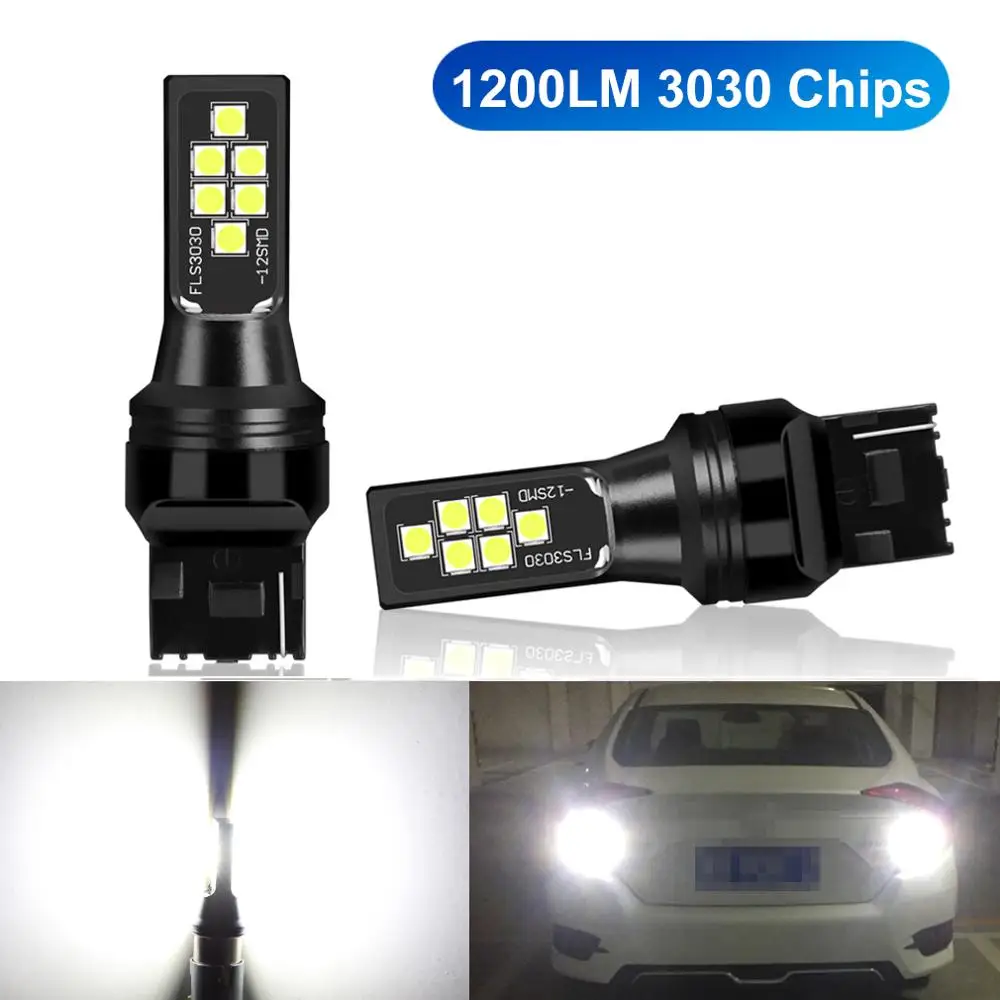 Светодиодный фонарь W21/5 Вт 7443 SRCK T20 7440 W21W светодиодный WY21W автомобильный стоп