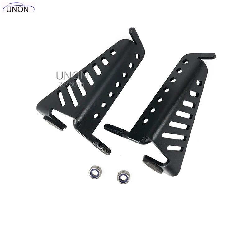 Partol дверные петли педали автомобиля штифты для педалей для Jeep Wrangler JK 2007 2008 2009 2010 2011 2012 2013- внешние части - Цвет: Black 2pcs