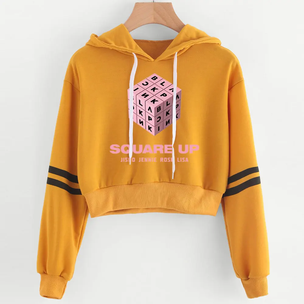 High Waist Hoodies Black Pink Print Women sexy crop top hoodies harajuku summer hot sale casual hoodie sweatshirts plus size XL